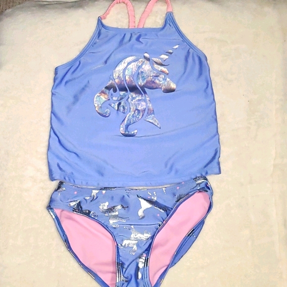 Target Other - Unicorn Tankini Bathingsuit, Size Medium 7/8